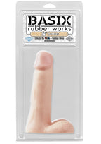 Basix Rubber Works Dong, 8-Inch, Flesh
