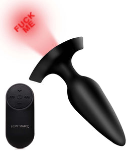 Booty Sparks Laser Series 28X Small F*Ck Me Vibrating Anal Plug With Remote For Women, Men, & Couples, Anal & Prostate Massager Adult Toys, Easy To Clean & Recharge, Premium Silicone Butt Plug - Small