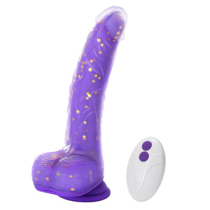 Tracy's Dog Thrusting Dildo Vibrator, 9.25'' Realistic G-Spot Stimulator, Heating, 5 Thrusting Swinging & 7 Vibration Modes, Sof