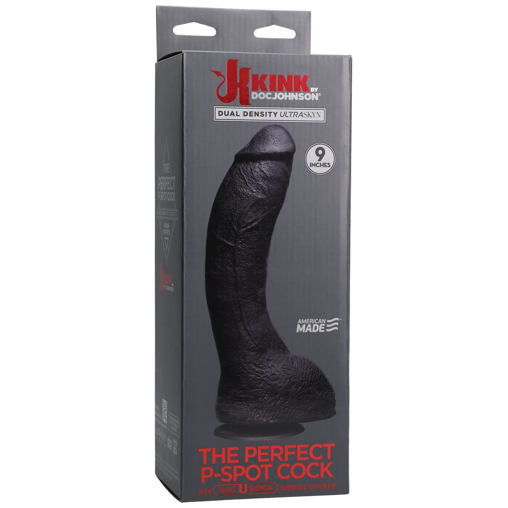Kink By Doc Johnson The Perfect Pspot Cock  Dual Density Ultraskyn  Thick And Curved Realistic Cock  Removable Vaculock Su