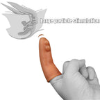 MFMYEE Two Magic Finger Masturbation Sex Toys - G-spot Finger Prostate Massager, Liquid Silicone Finger Sleeve with Bump for Cli
