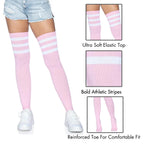 Athlete Thigh Hi W/ 3 Stripe T - O/S / Lt. Pink