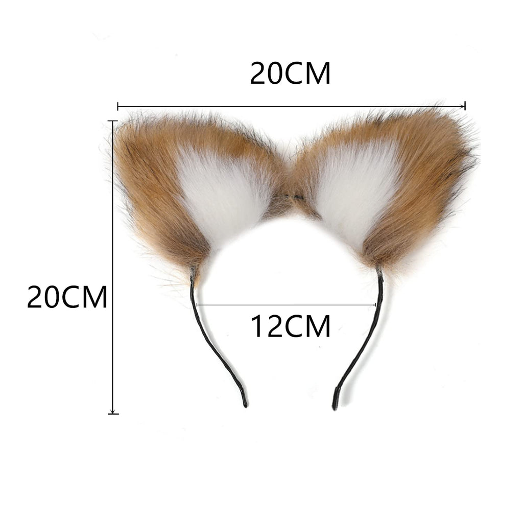 Anal Plug Butt Plug, 2Pcs/Set Sex Fox Tail Anales Plug Toys Butt Plugs with Cat Ears Headband Anal Sex Toys for Women Man Beginn