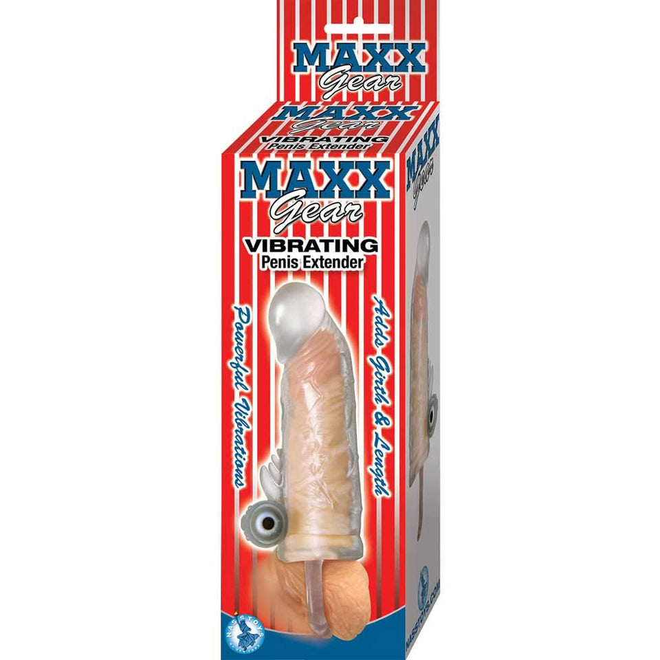 Maxx Gear Vibrating Penis Extender Clear