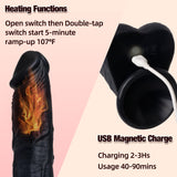 6in1 Thrusting Dildo Vibrator Adult Sex Toys Realistic Silicone Suction Cup Dildos with 3 Vibration 5 Thrust Modes with Roating,