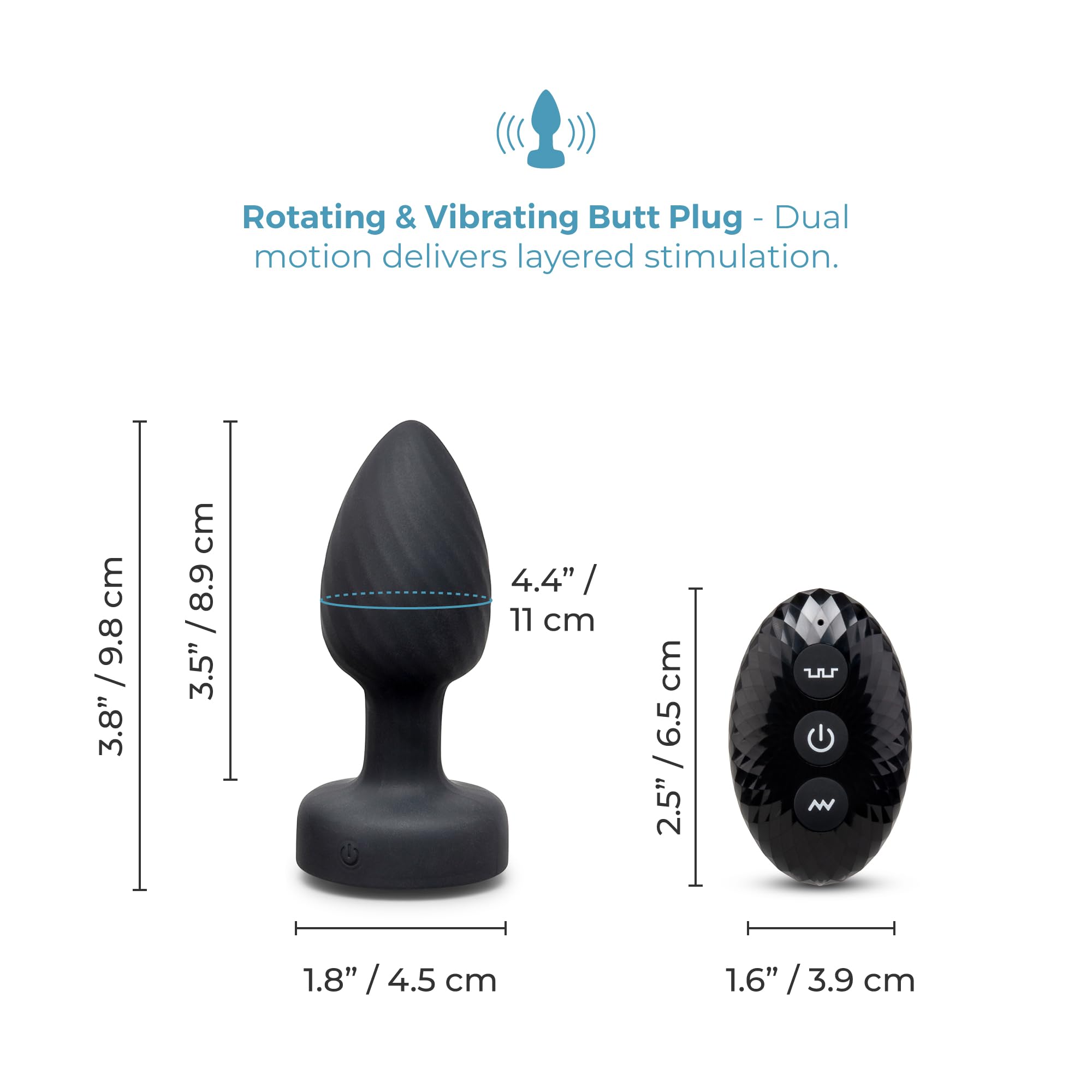 b-Vibe 3.5 in. Light-Up Butt Plug