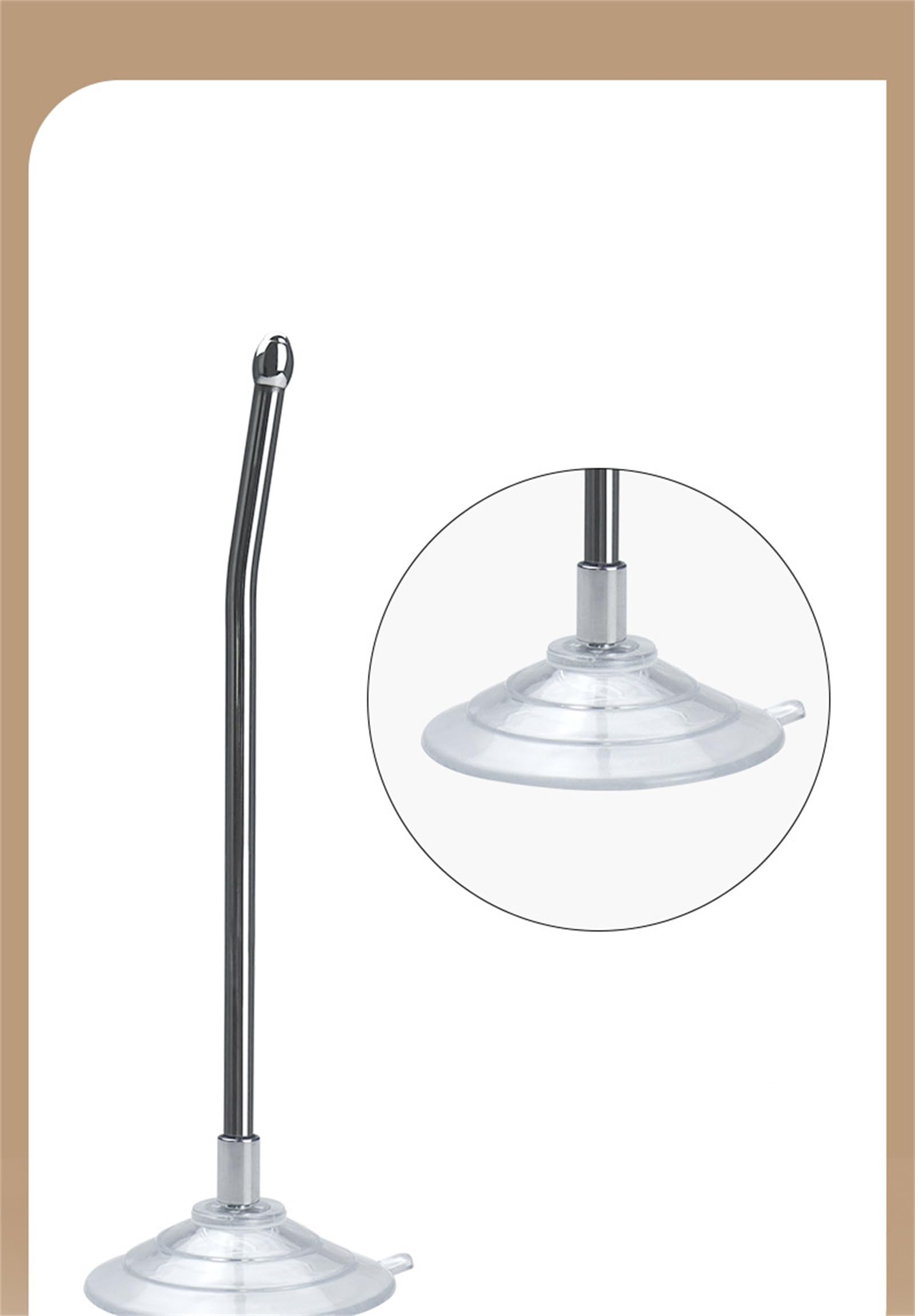 Catheter Plug Smooth Urethra Expansion Suction Cup Urethral Plug Metal Urethral Dilator SM Adult Sex Toys(L)