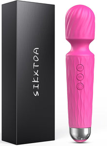 Vibrator Wand, Female Adult Sex Toys, Vibrators for Her, Wand Massager, Clit Stimulator Sex Toy, Dildo, with 8 Speeds of Pleasur