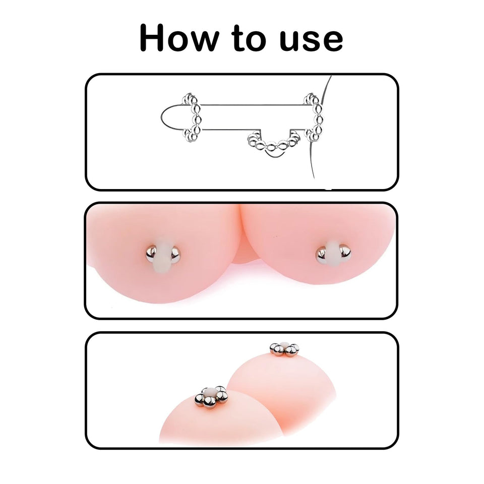 Nipple Clamps Sex Pleasure Women, BDSM Sexual Bondage Device Nipple Teasers Clips Toys Restraints Accessories Breast SM Clitoris