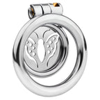 Stainless Steel Male Chastity Device Cock Cage Smooth Metal Bondage Locked Penis Exercise Cage Sex Toy for Men Couple (1.96 Inch