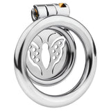 Stainless Steel Male Chastity Device Cock Cage Smooth Metal Bondage Locked Penis Exercise Cage Sex Toy for Men Couple (1.96 Inch