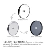 Hismith 5.5    Suction Cup Adapter with KlicLok System, Updated Universal Dildo Holder for Sex Machines (Black, 5.5 Inch)