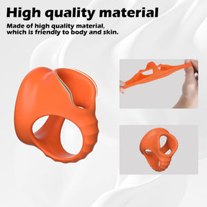 Testicle Toys Soft Testicle Crusher CBT Silicone Chastity Devices for Men Testicles Gag Scrotal Restraints Scrotum Sex Bondage B