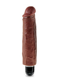 (D) King Cock 5 Vibrating Sti Brown Vibrator ''