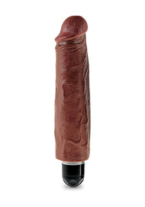 (D) King Cock 5 Vibrating Sti Brown Vibrator ''