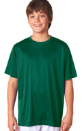 A4 Youth Cooling Performance Crew T-Shirts Large Forest (Green)