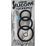Super Silicone Cockrings Black