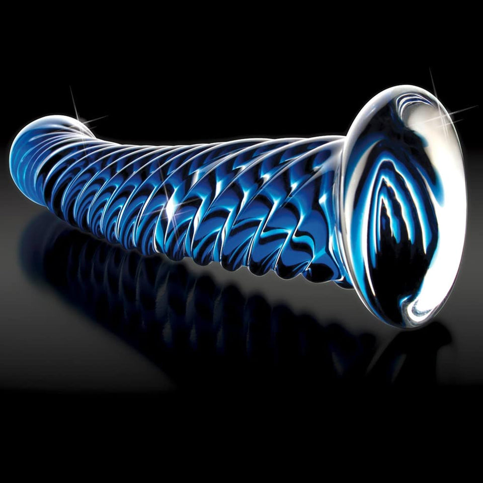 Icicles No. 29 G Spot Glass Dong 7 Inch Blue