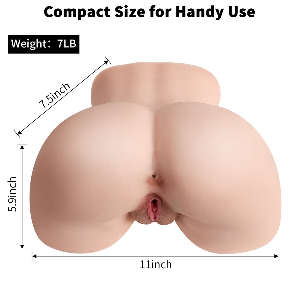Sex Doll Realistic Male Sex Toys for Men Orgasm, Lifelike Pocket Pussy Ass Male Stroker Female Body Torso Love Doll, Adult Toys