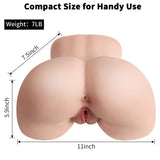Sex Doll Realistic Male Sex Toys for Men Orgasm, Lifelike Pocket Pussy Ass Male Stroker Female Body Torso Love Doll, Adult Toys