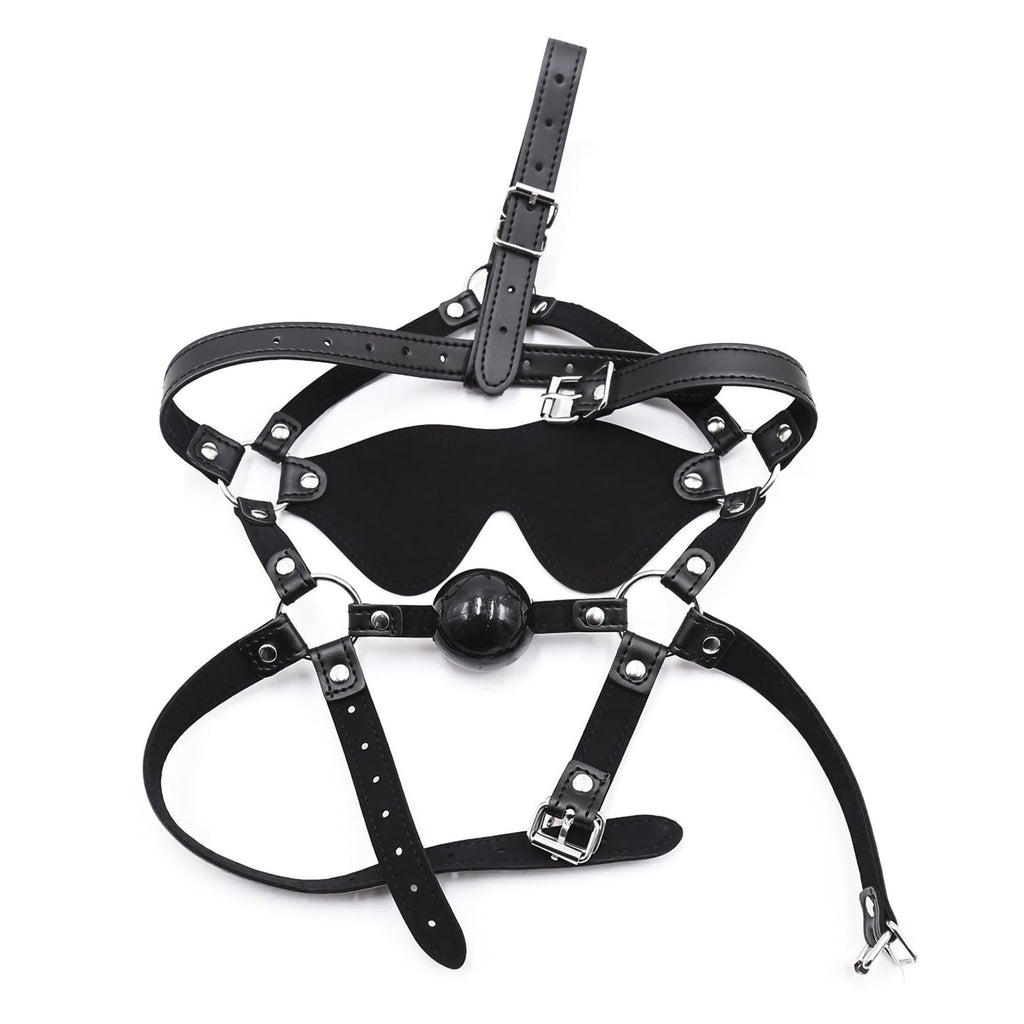 Sleep Mask with Hollow Ball:Blindfold Eye Mask Sleep Mask with Adjustable Strap for Fun(Black)