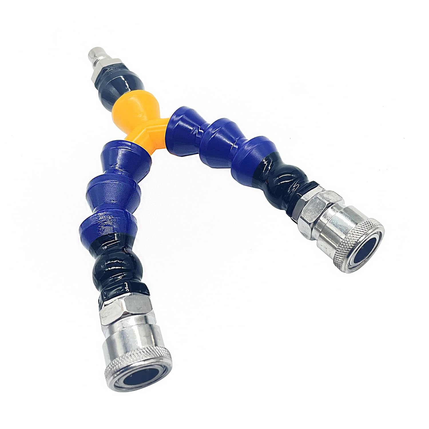 TenFruit Vac-u-Lock to Double Vac-u-Lock Adapter with Flexible Rods Sex Machine Attachment Double Penetration for Vac-u-Lock Dil