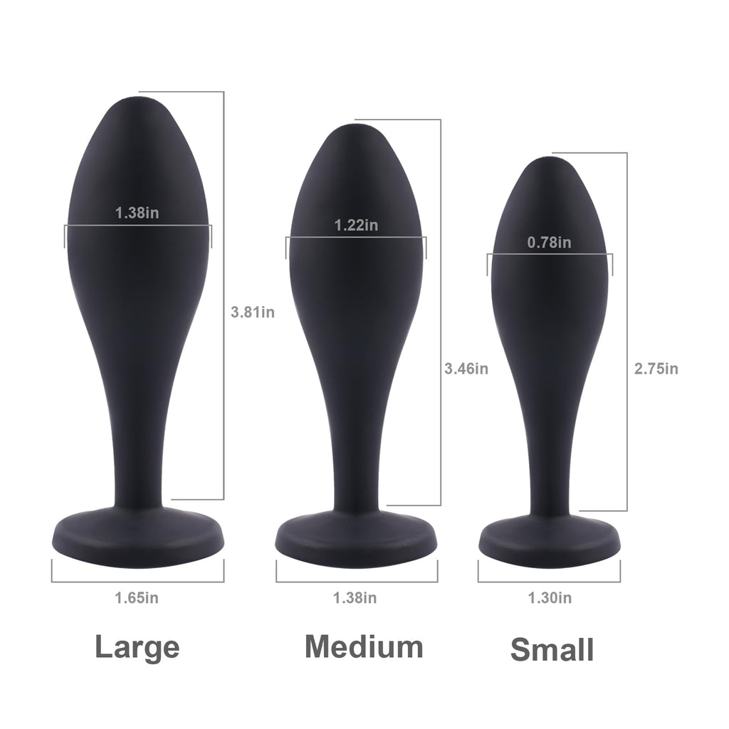 Anal Plug Adult Sex Toy,3pcs Jeweled Anal Toys Anal Training Kit Adult Sex Toys Games Butt Plug,Personal Anal Plug Sex Toy for A