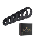 TCSR 6 Different Size Cock Rings - Medical Grade Soft Silicone Penis Rings - Better Sex