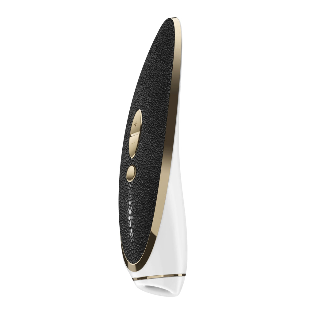 Satisfyer Luxury Haute Couture-Gold & Black Leather