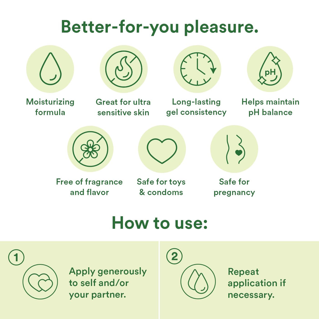 Good Clean Love Bionude Ultra Sensitive Personal Lubricant, Hypoallergenic Unscented & Unflavored Water-Based Lube, Safe For Adu