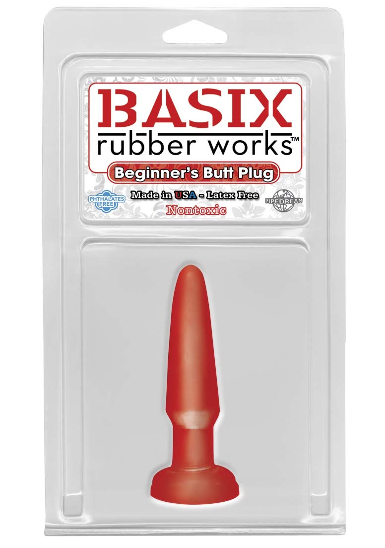 Pipedream Basix 3.5'' Beginner'S Butt Plug, Red