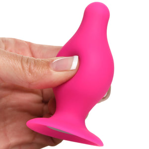 Squeeze-It Tapered Anal Plug Pink Small