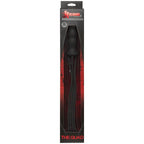 Kink By Doc Johnson The Quad Premium Silicone Whip, Black