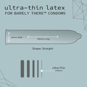 Kimono Microthin 'Barely There' Condoms, Sensitive Latex, Our Thinnest Condom, 3 Count