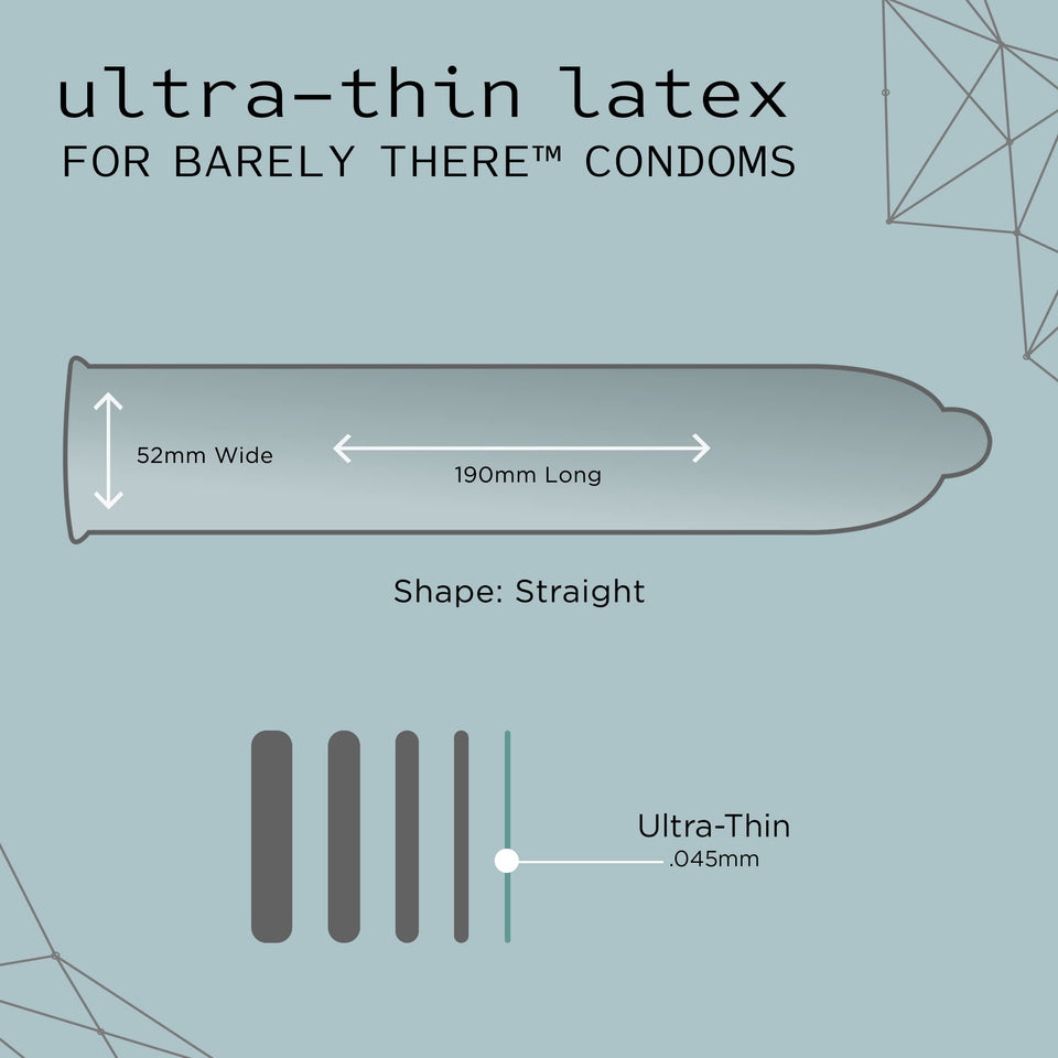 Kimono Microthin 'Barely There' Condoms, Sensitive Latex, Our Thinnest Condom, 3 Count