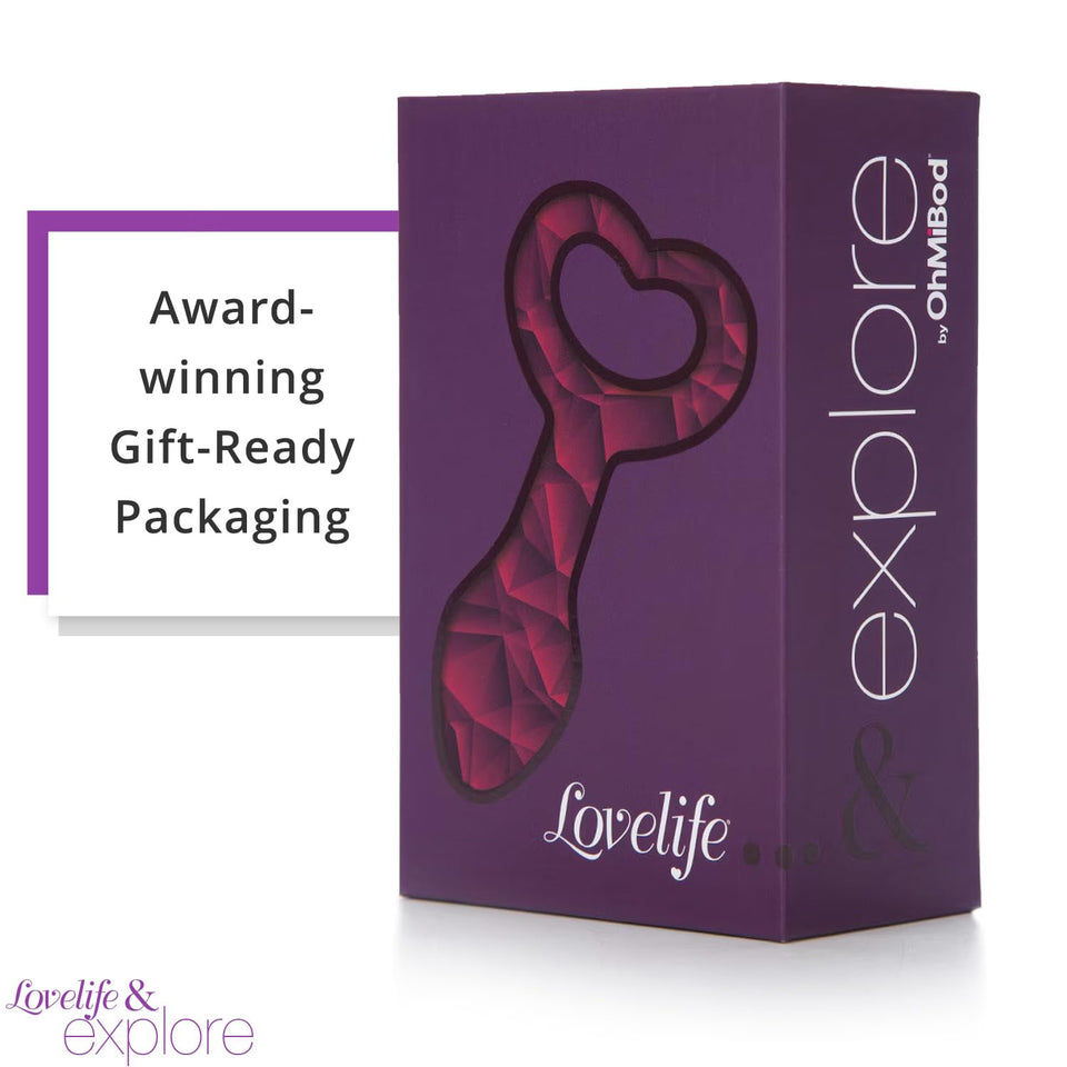 Ohmibod Lovelife Explore Butt Plug - Rear Gear Silicone Anal Plug For Beginners - Anal Toy For Solo Use And Couples Play - Body-