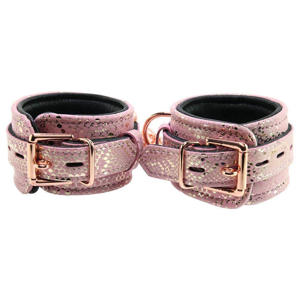 Wrist Restraints Micro Pink/w Leather