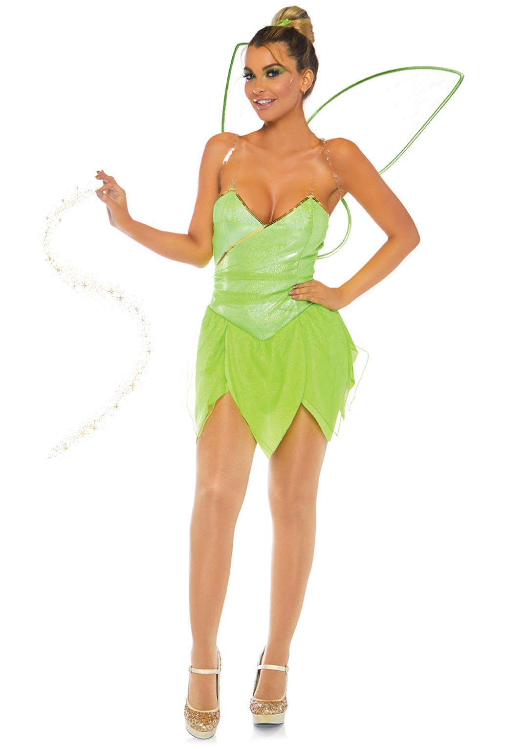 Leg Avenue 4Pc.Pretty Pixie, Includes Sna Green Color