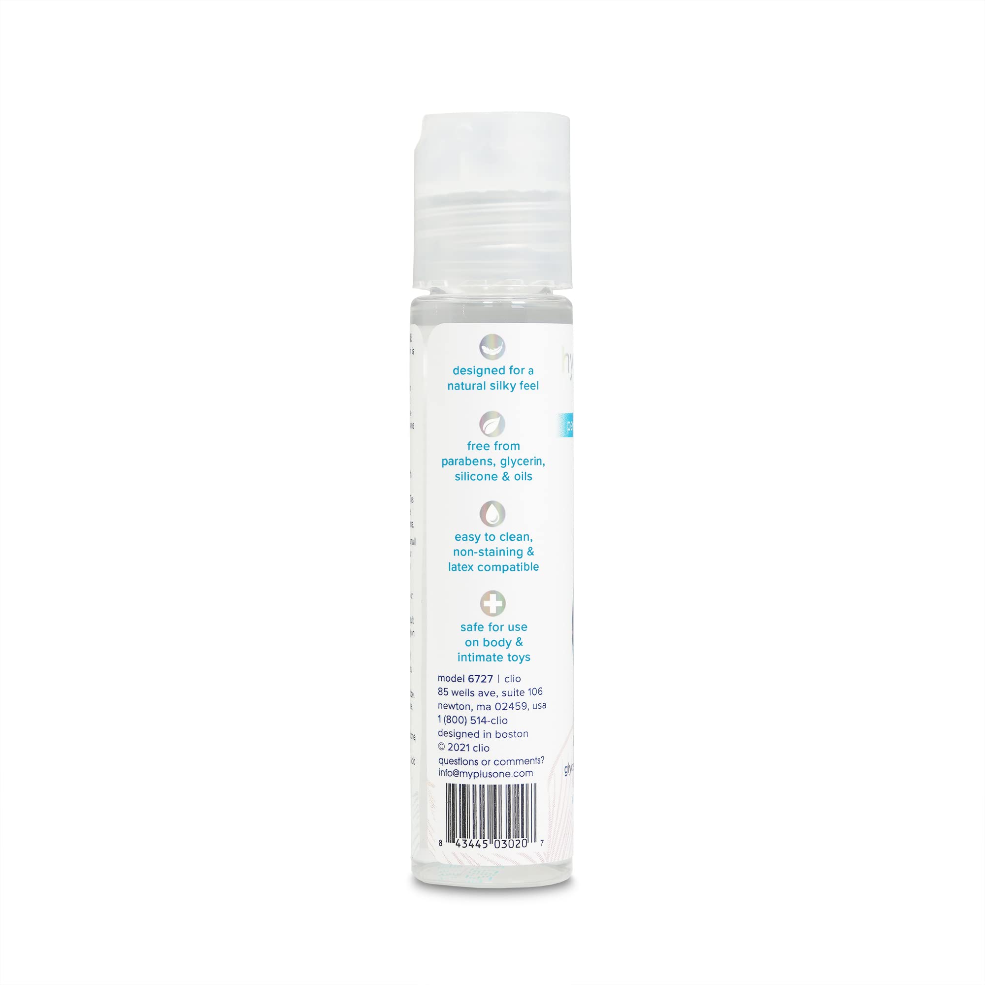 plusOne Hydrolube Personal Lubricant, Gentle, Non-Greasy, Water-Based Sex Toy Lube for Solo and Partner Play, Condom Friendly, 1