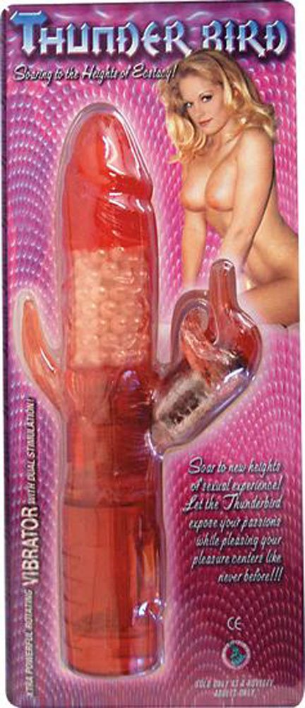 Nasstoys Thunder Bird Vibrating Jelly Penis With Clitoral & Anal Teaser Stimulators