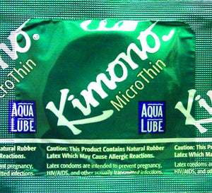 Kimono Microthin W/Aqua Lube 12Pk