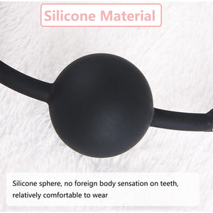 Leather Restraints Ball Mouth Plug Silicone Bondage Ball Gag Silicone Bondage Ball Gag for Sex, BDSM Restraints Toys Sex Gag Muz