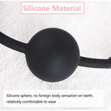 Leather Restraints Ball Mouth Plug Silicone Bondage Ball Gag Silicone Bondage Ball Gag for Sex, BDSM Restraints Toys Sex Gag Muz