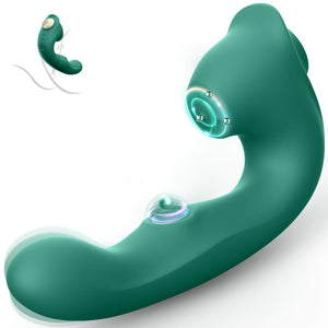 Secret Lover Clitoral Rotating G Spot Vibrator, 3IN1 Dildo Vibrators Female Sex Toys with 10 Rotating & Tapping Vibration Modes,