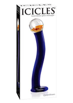 Icicles #17 Hand Blown Glass Massager