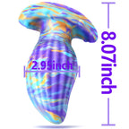 MEBAULT Anal Plug Butt Plug with Safe T-Shaped Base Mixed-Color Silicone Prostate Massager Dilator Sex Toy for Women Men Masturb