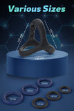 Silicone Penis Rings Set with 7 Different Sizes Cock Rings for Erection Enhancing, Long Lasting Stronger Men Sex Toy, Strechy Ad