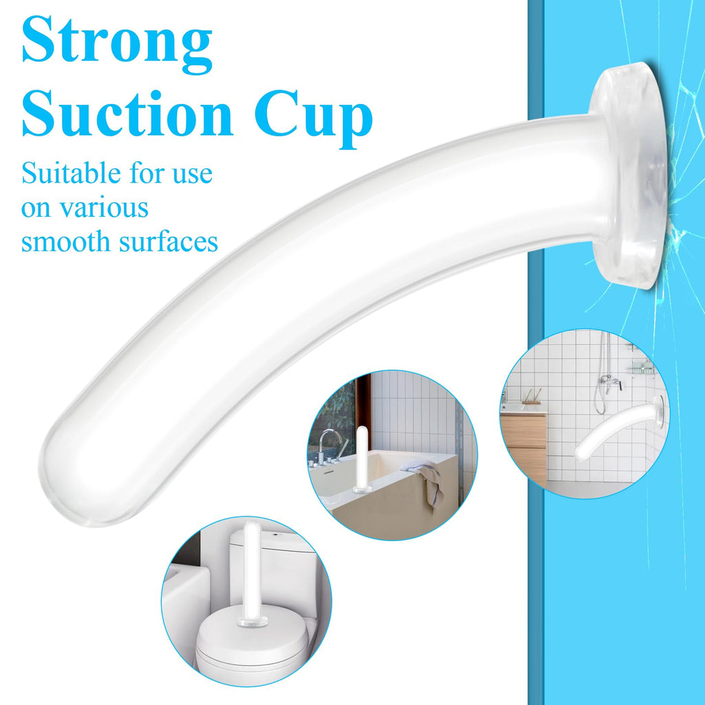Butt Plug Training for Beginners Couple Clear Dildo with Strong Suction Cup for Hand-Free Play, Jelly Anal Prostate Vaginal G-Sp