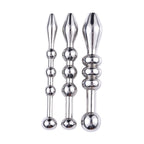MEYILA Urethral Sound, 3 PCS Stainless Steel Urethral Dilators with Multi Beads Penis Plug Catheter Sounds Sex Toy Masturbation
