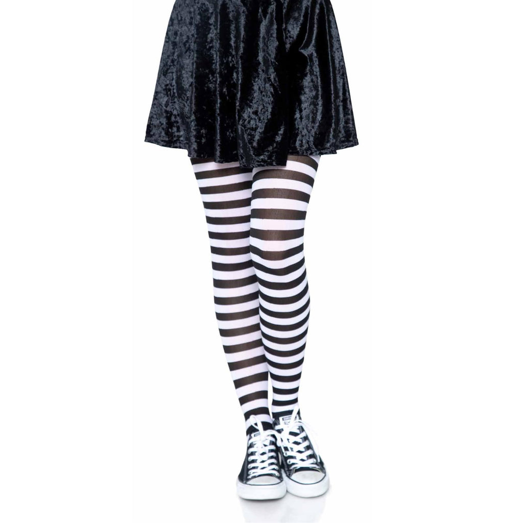 Plus Size Striped Tights 3X-4X